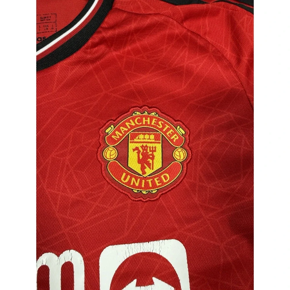 Manchester United Home Soccer Futbol Jersey 2023/2024 Adidas‎ Mens Large Red
